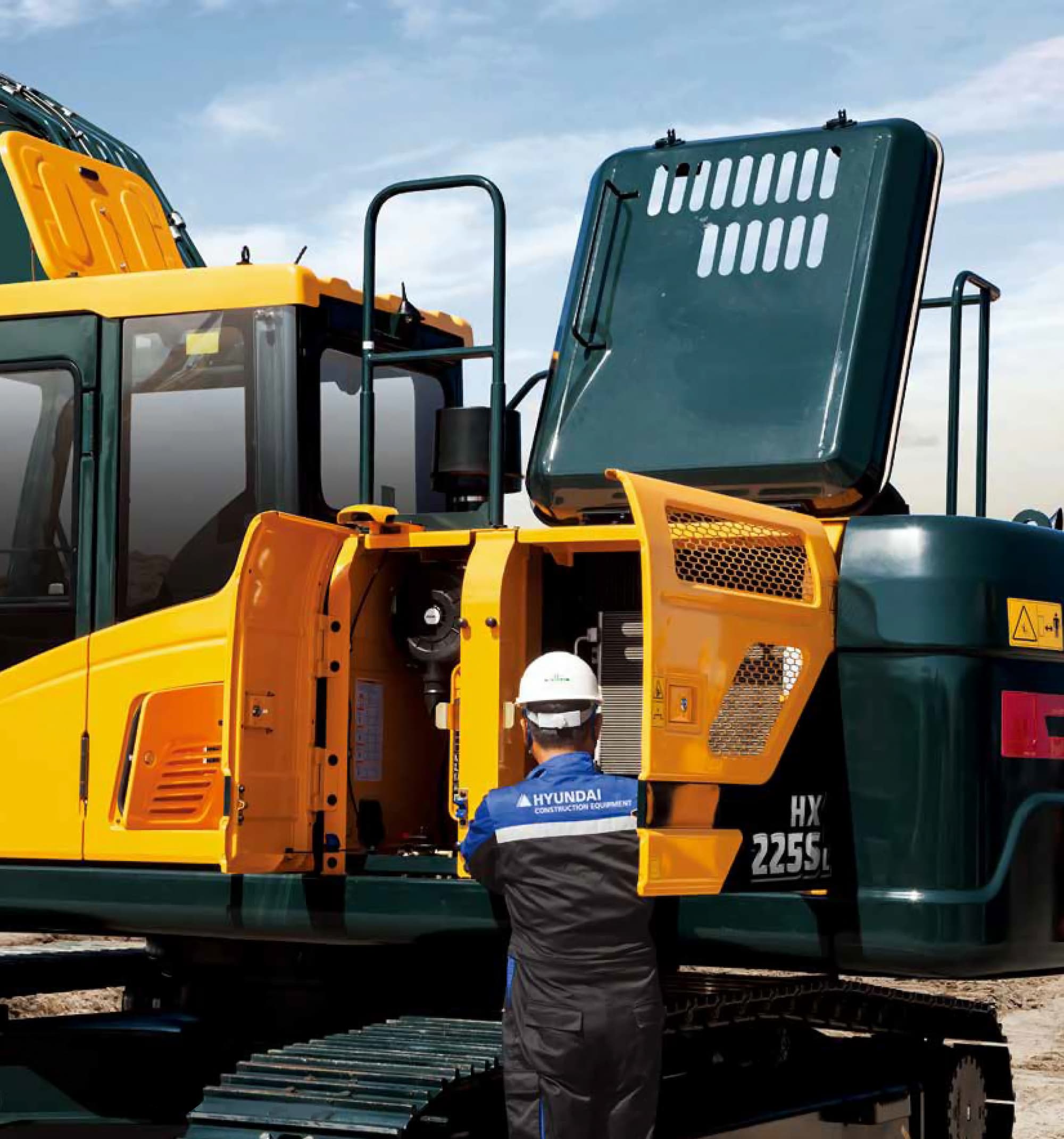 Technician performing maintenance on heavy machinery — HPE Africa Services supporting South Africa’s mining operations